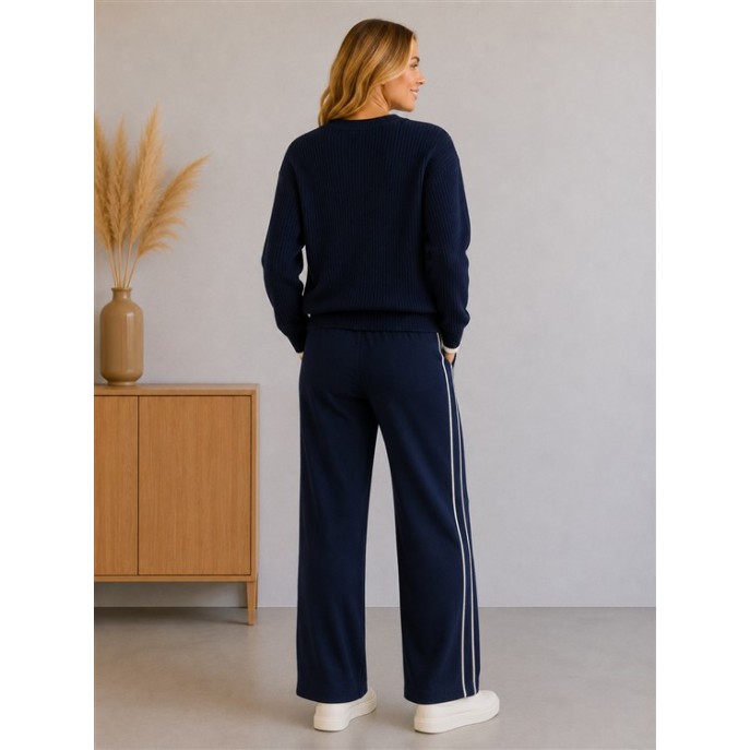 Red Button trui Ribbon logo SRB5139 Navy Red Button trui Ribbon logo SRB5139 Navy